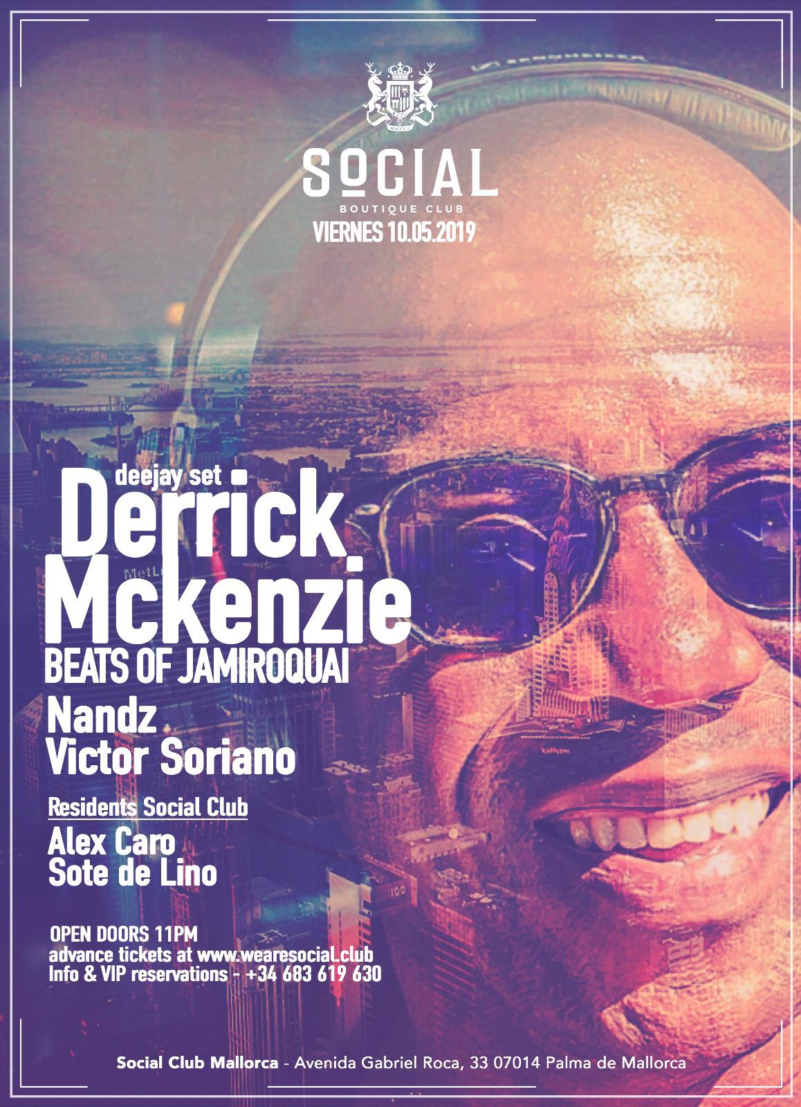 Derrick McKenzie DJ - Social Boutique Club 10th May 2019